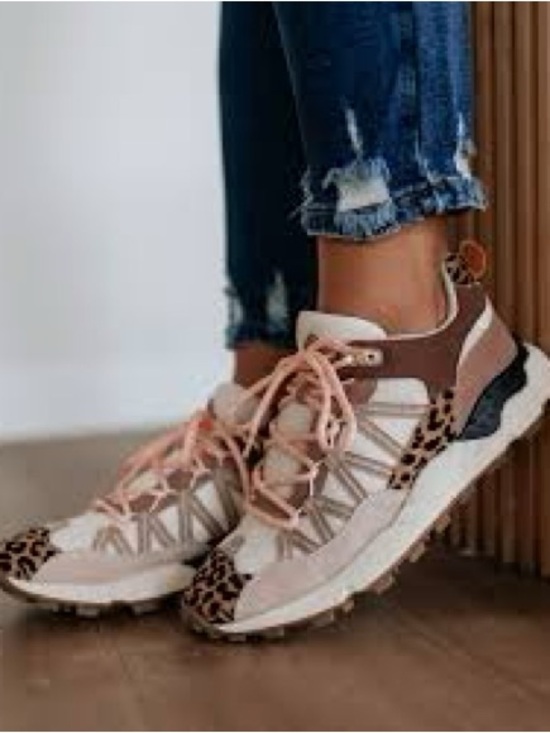 MIA Shoes - Mia Nile Sneaker Leopard Print Nuetral Chunky Women’s Size 9 NWT